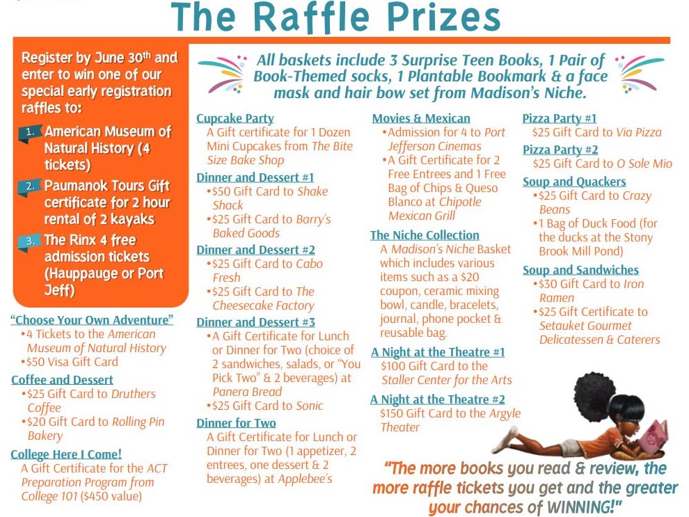 Check out the Summer Reading Challenge drawing prizes - City of Round Rock